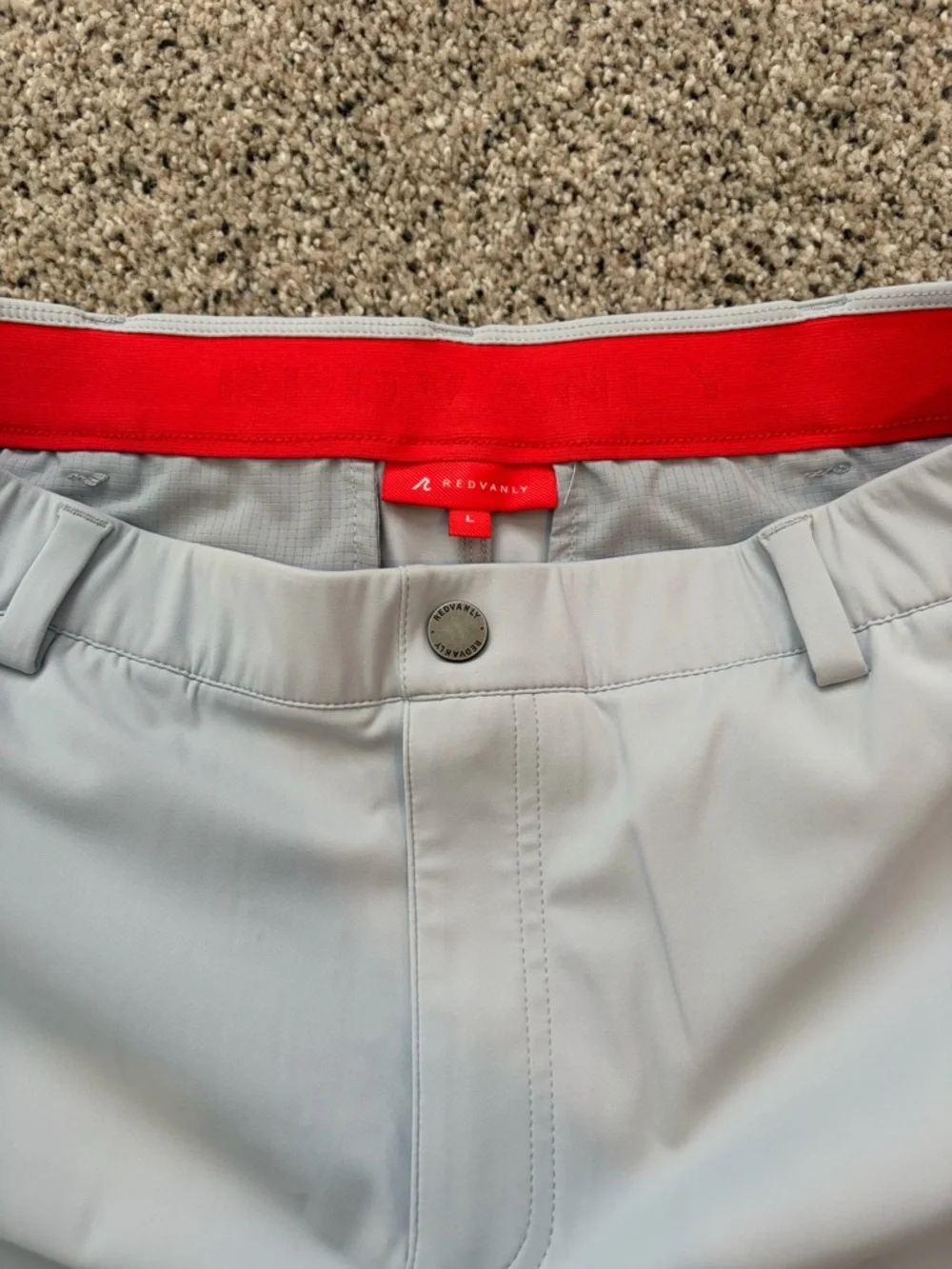 Men's Light Gray Golf Pants - Picture 2 of 4